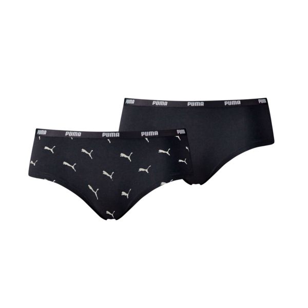 Puma Dames Hipsters Cat Logo 8-pack Zwart/Heartfelt