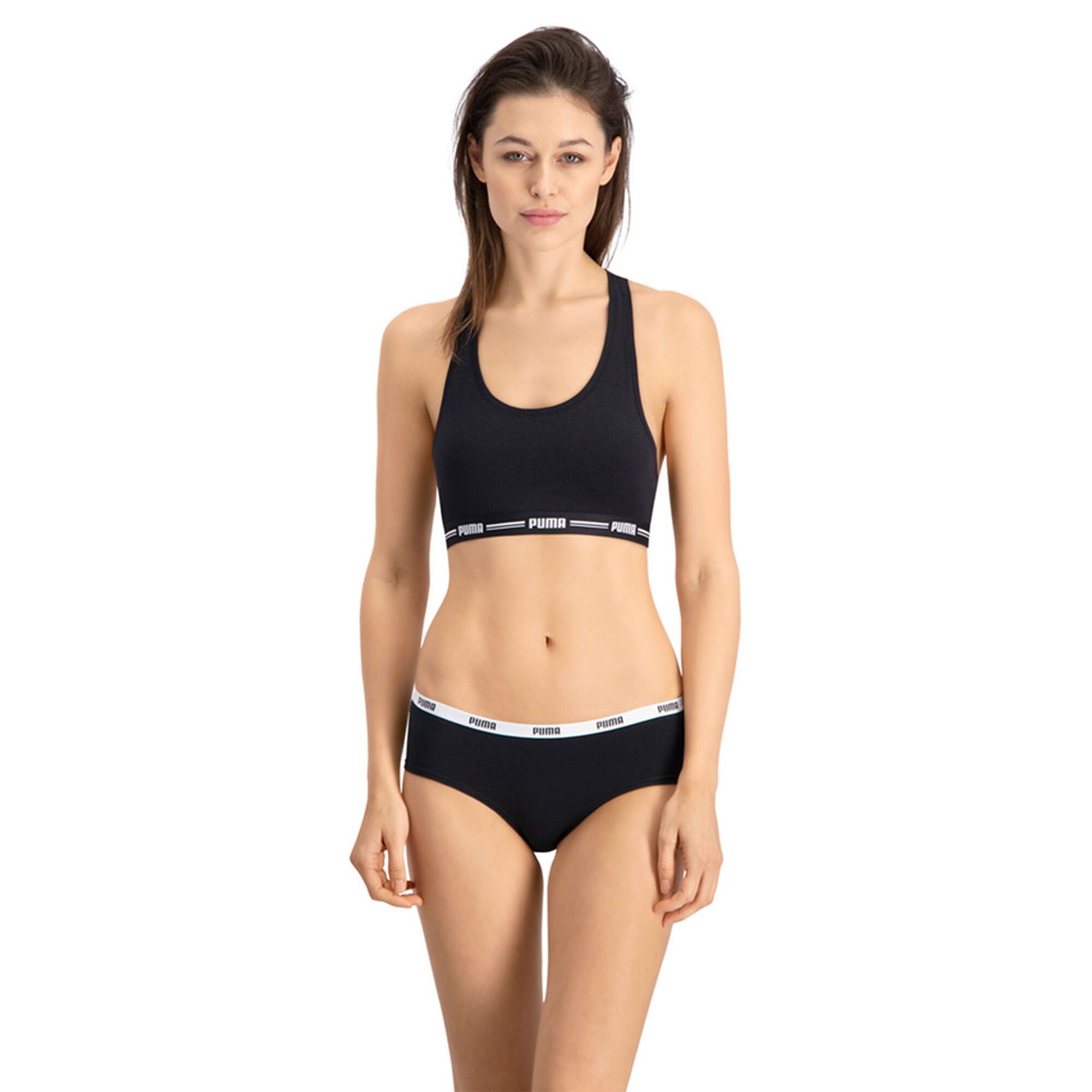 Puma Hipster Dames Zwart/Wit/Grijs 6-Pack