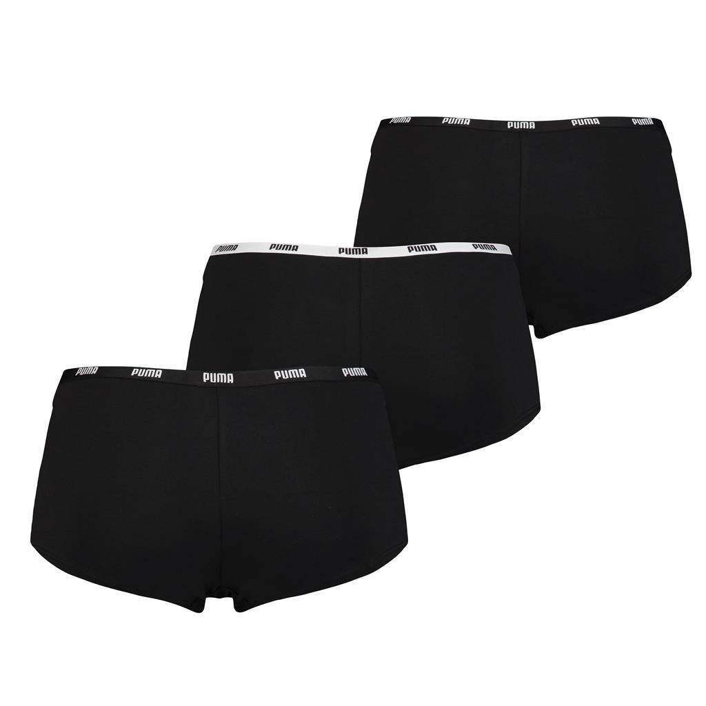Puma Mini Short Dames Zwart 3-Pack 