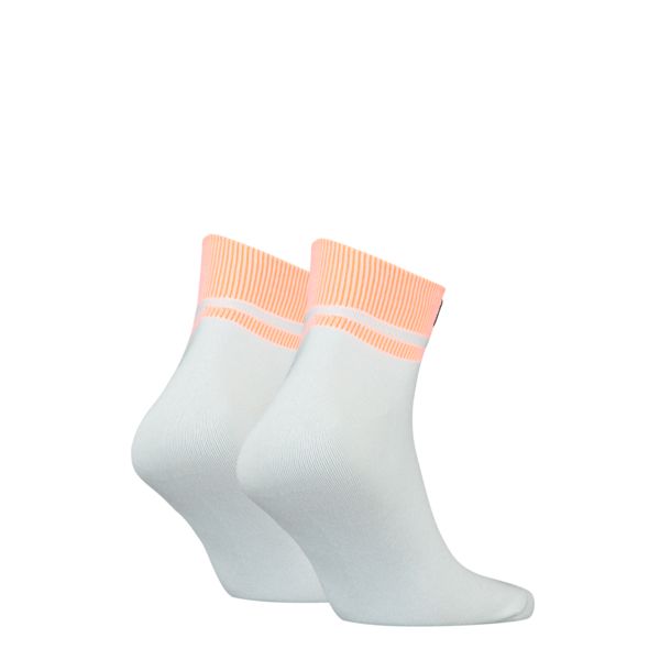 Puma Quarter Sokken New Heritage 2-pack Wit / Oranje
