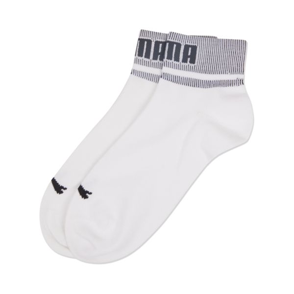 Puma Quarter Sokken New Heritage 2-pack Wit / Zwart
