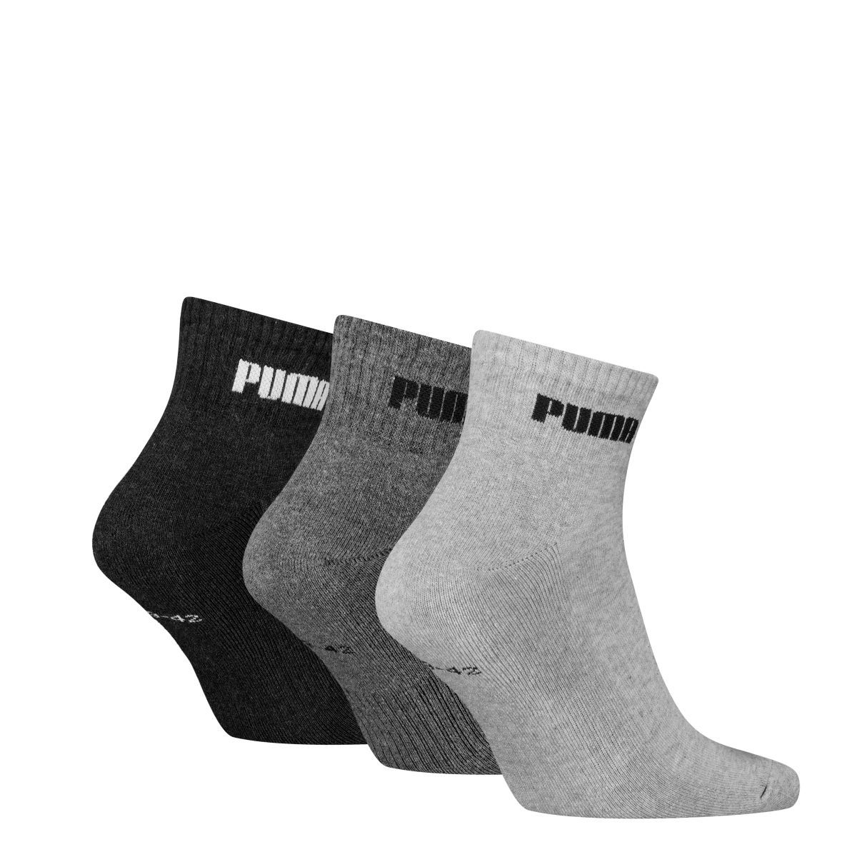 Puma Quartersokken Cushioned New Generation 9-pack Grey Melange