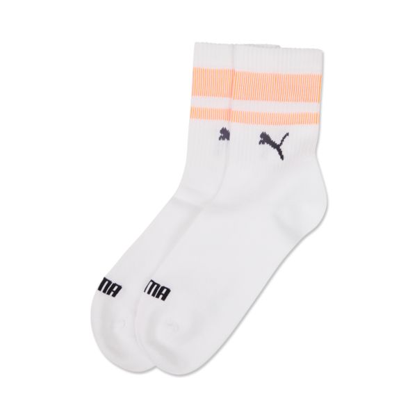 Puma Sokken Short Crew New Heritage 2-pack Wit / Oranje