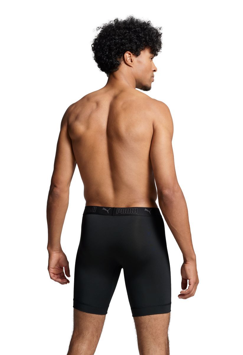 Puma Sport Boxershorts Microfiber Long 6-pack Zwart