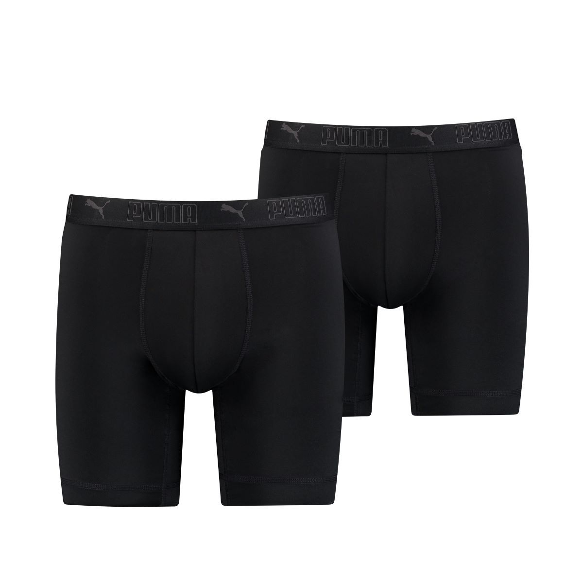 Puma Sport Boxershorts Microfiber Long 6-pack Zwart