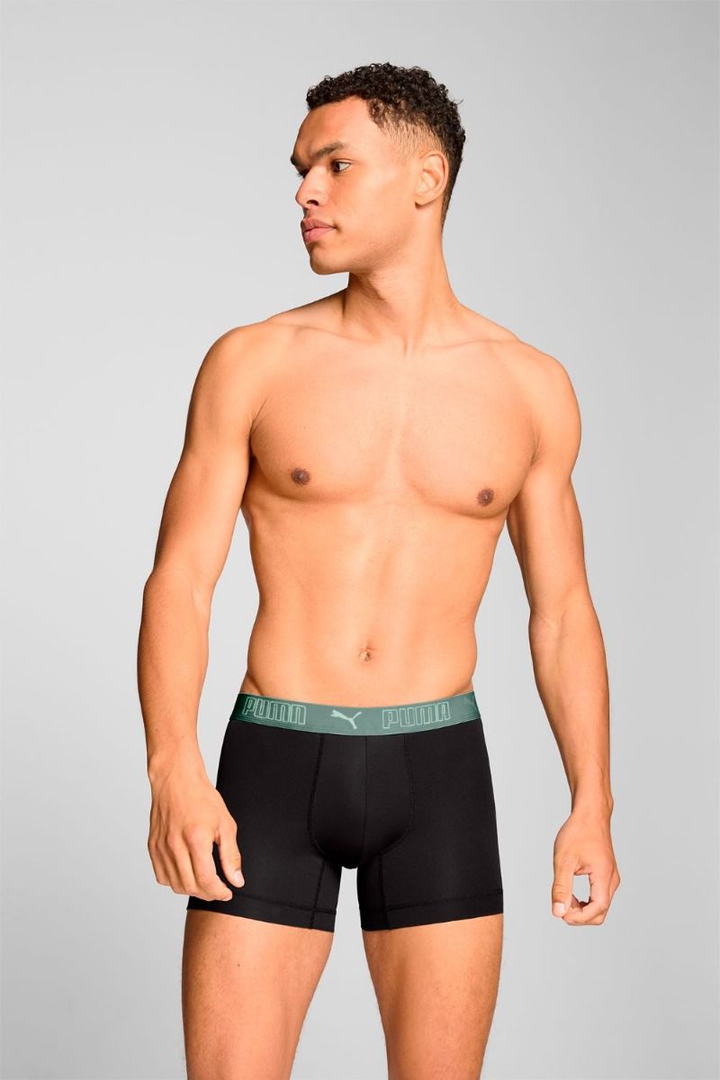Puma Sport Boxershorts Microfiber 6-pack Dark Sage / Black
