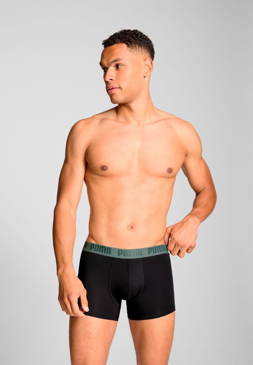 Puma Boxershorts Printed 2-pack Dark Sage / Black