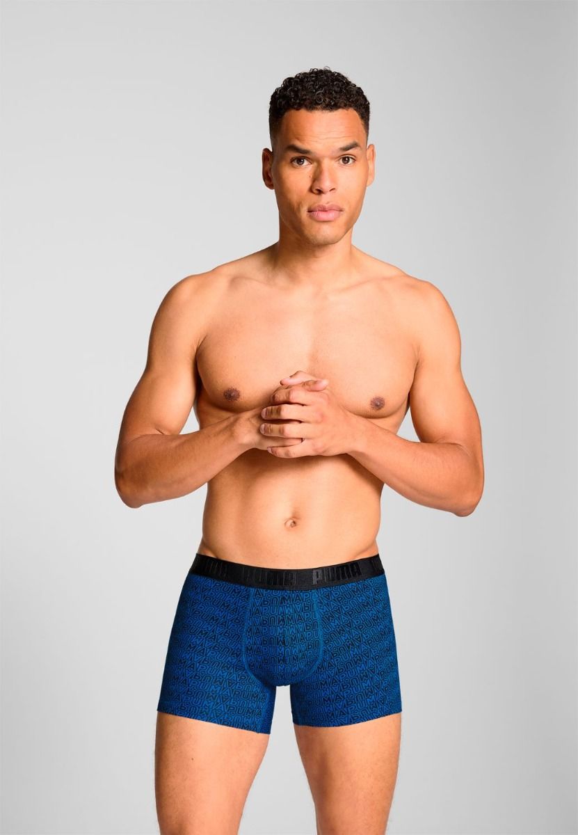 Puma Boxershorts Printed 2-pack Royal Blue / Black