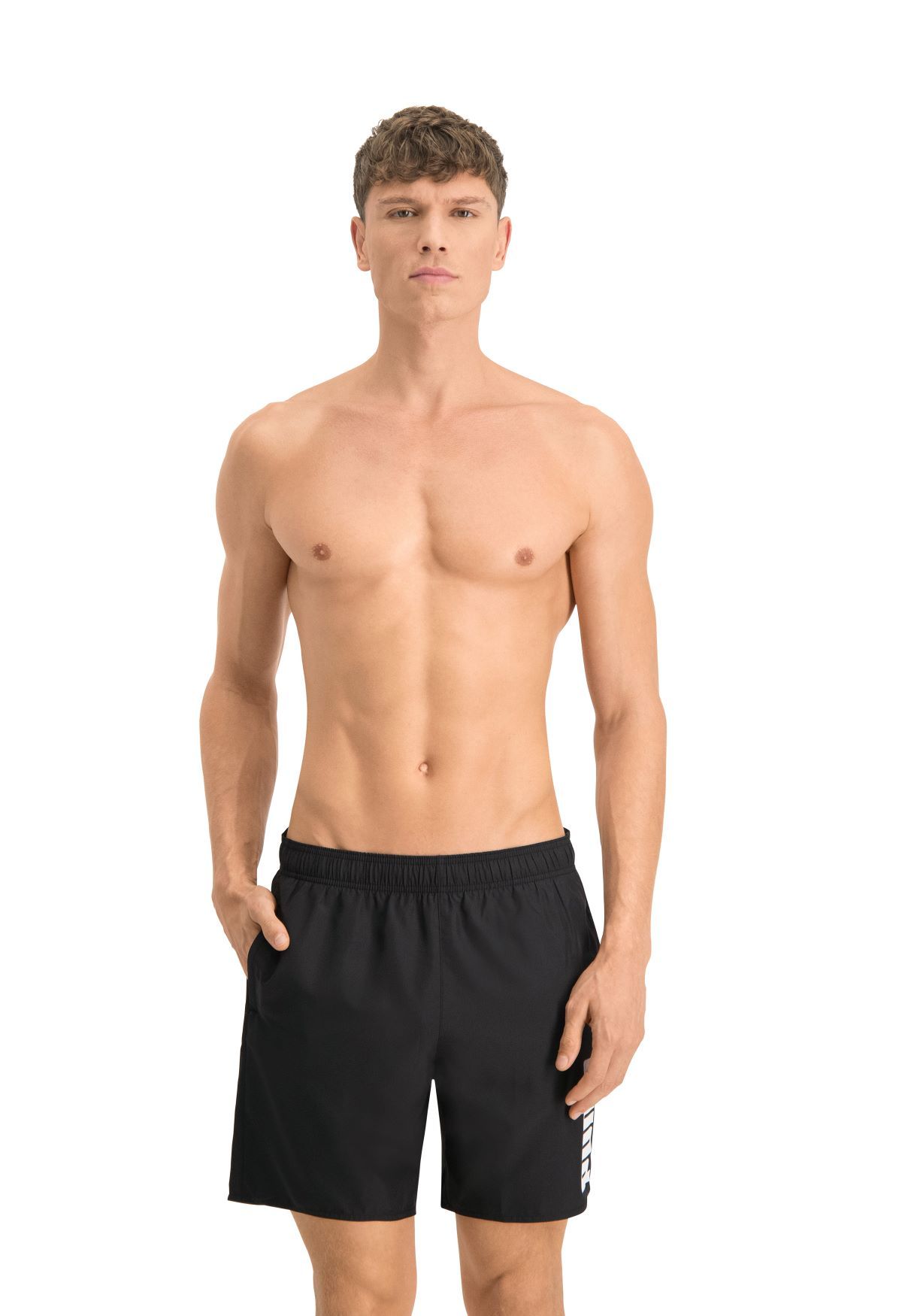 Puma Zwembroek Heren Mid Shorts Zwart