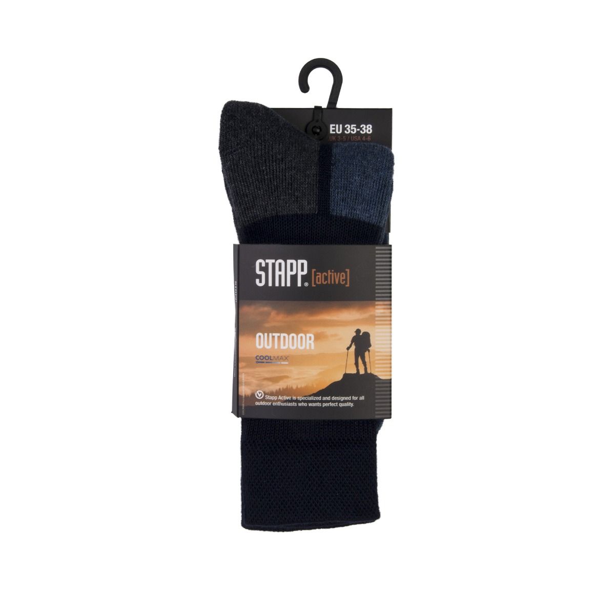 STAPP Wandelsokken Active Outdoor Zwart