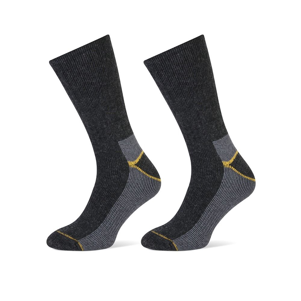 STAPP Thermosokken Heren Yellow 6-pack Antraciet Melange