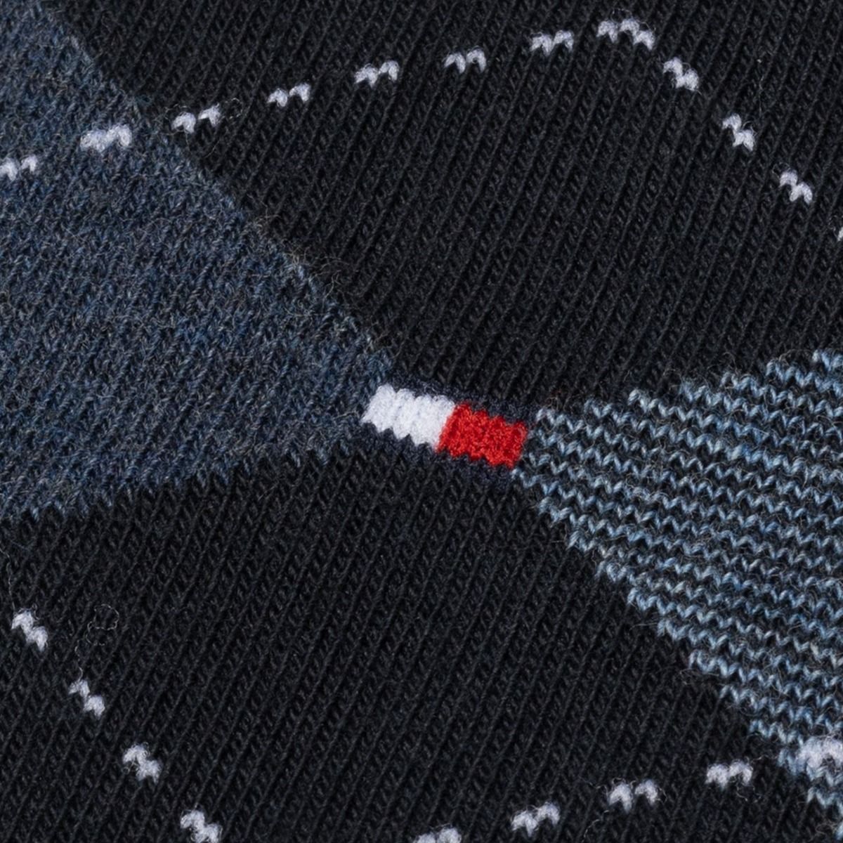 Tommy Hilfiger Sokken Heren Check 2-pack Dark Navy