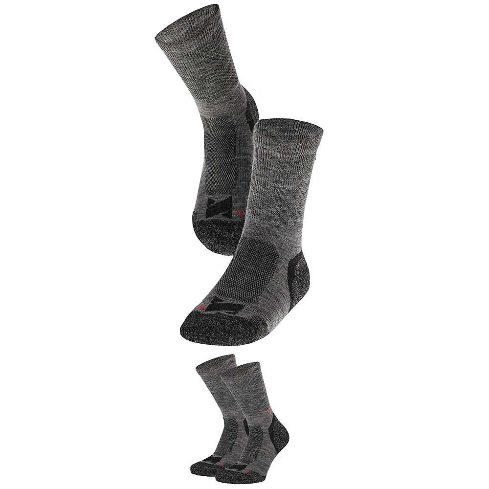 Xtreme Hiking Sokken Wol 6-pack Multi Antraciet