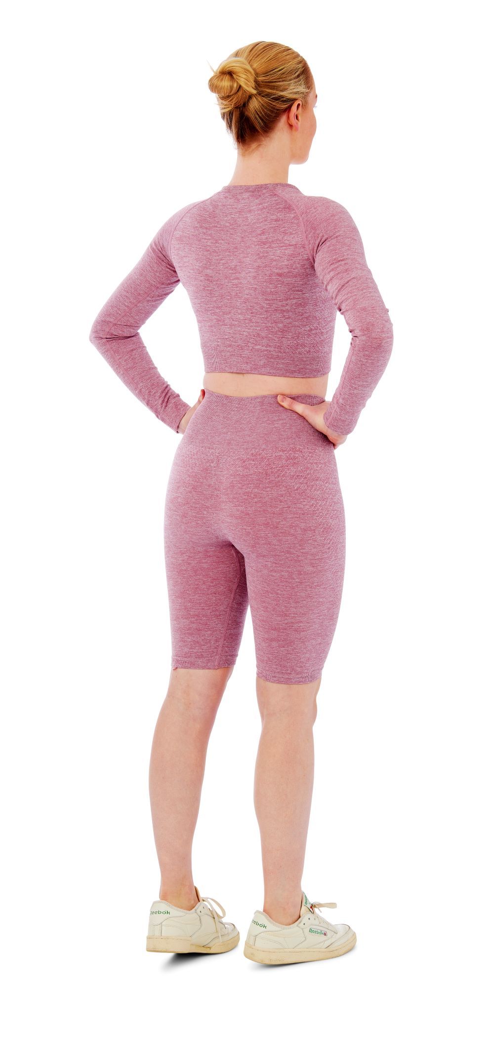 Xtreme Sportswear Dames Sportset - Korte Sportlegging + Sport Croptop -  Roze
