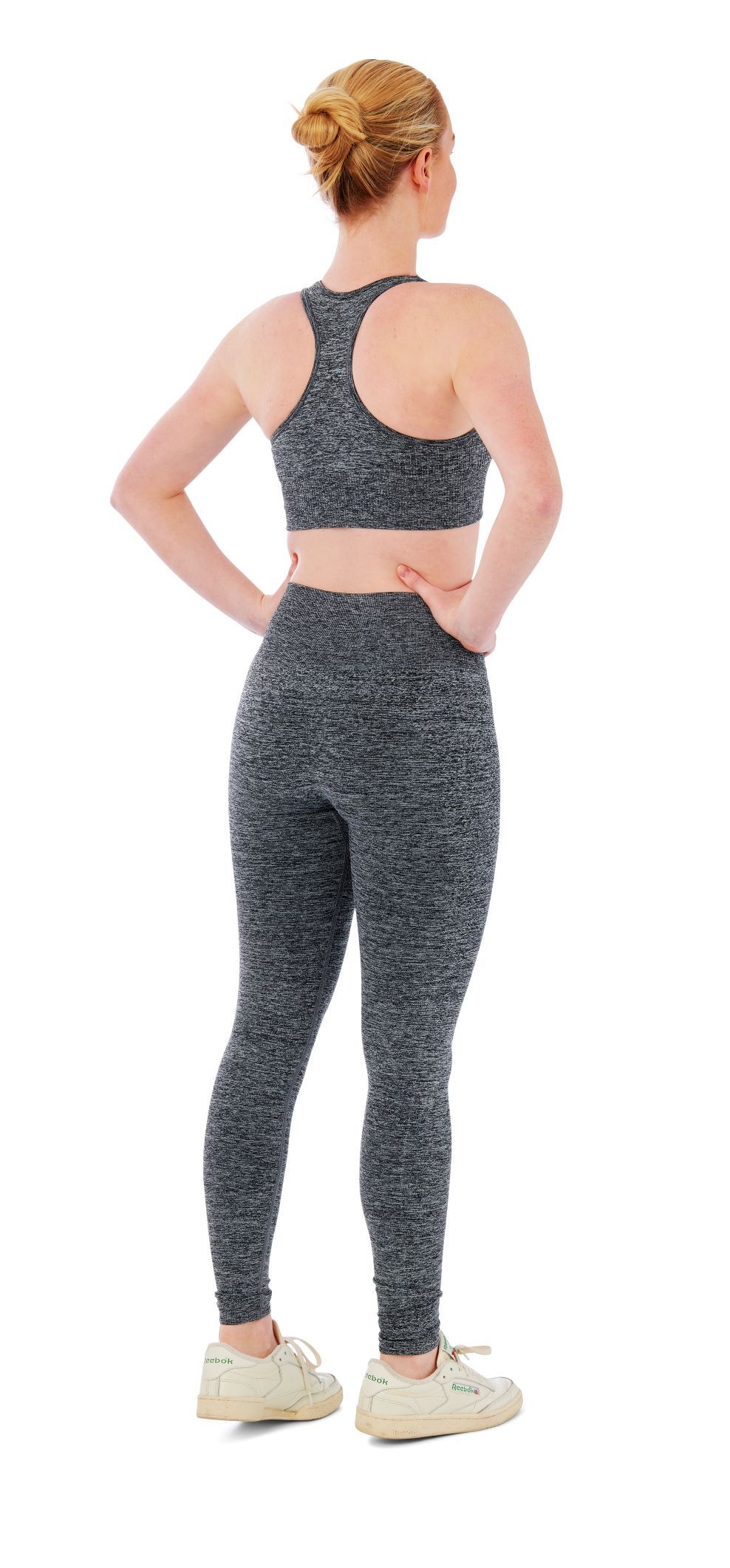 Xtreme Sportswear Dames Sportset - Sportlegging + Sporttop - Antraciet Melange