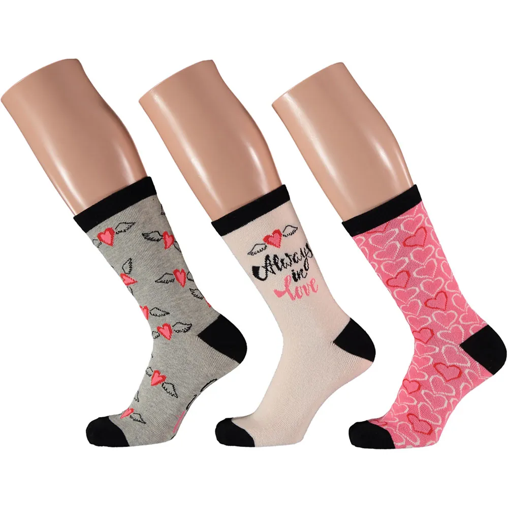 Apollo Valentijn Cadeau Sokken Giftbox Always In Love Dames met gratis wenskaart