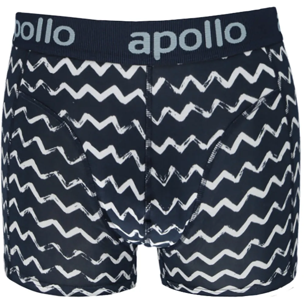 Apollo Boxershorts Heren Blue / Green Print 3-pack