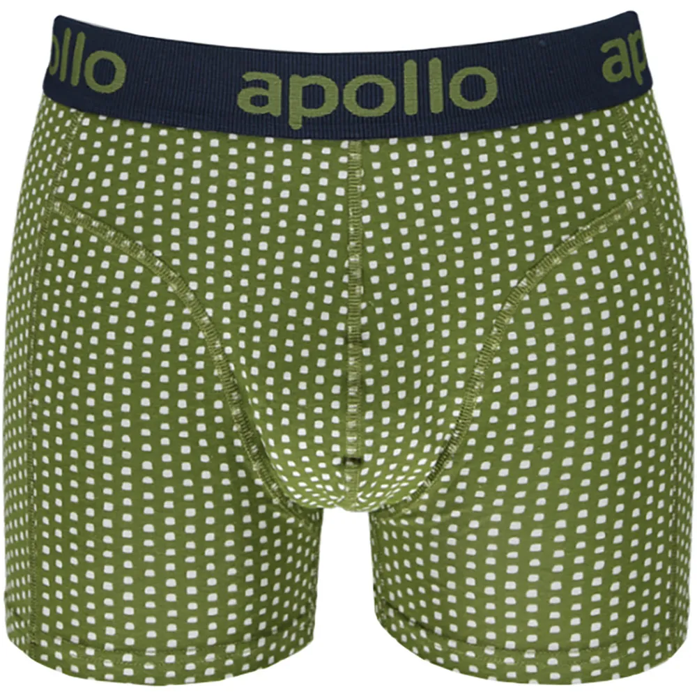 Apollo Boxershorts Heren Blue / Green Print 3-pack