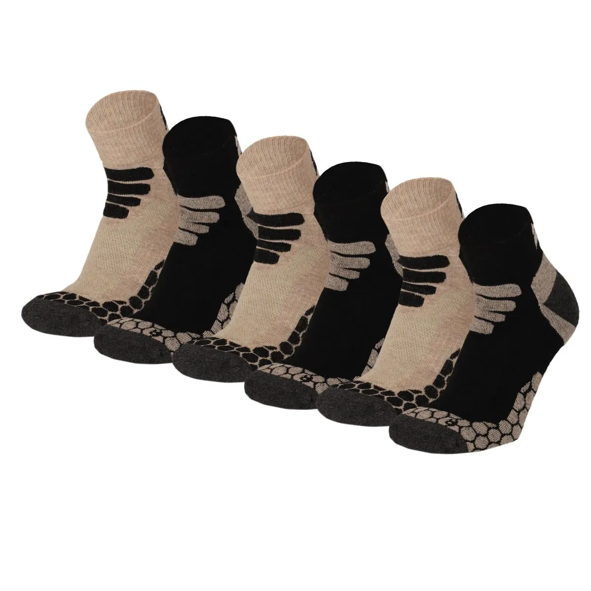 Xtreme Wandelsokken Quarter 6-pack Multi Beige