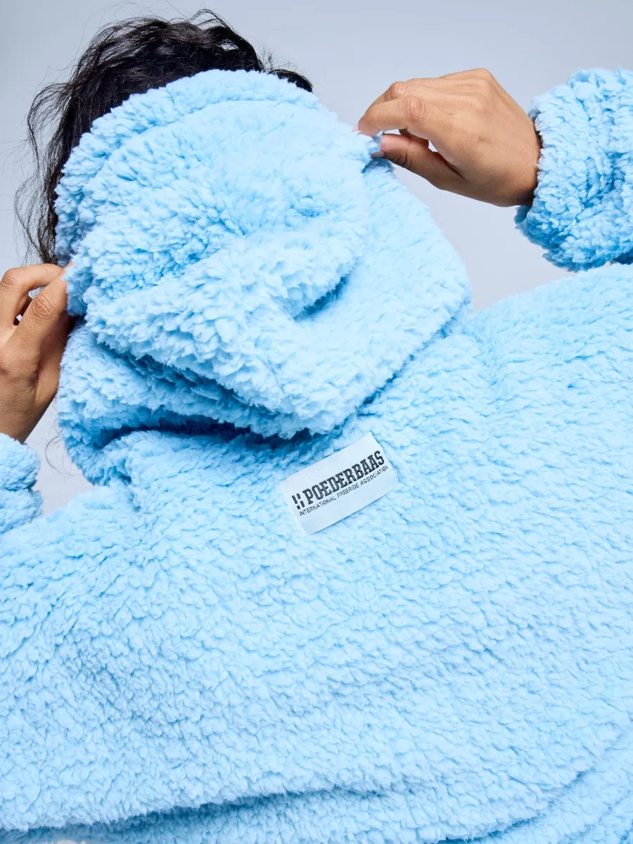 Poederbaas Fluffy Hoodie Dames Four Seasons Ice Blue