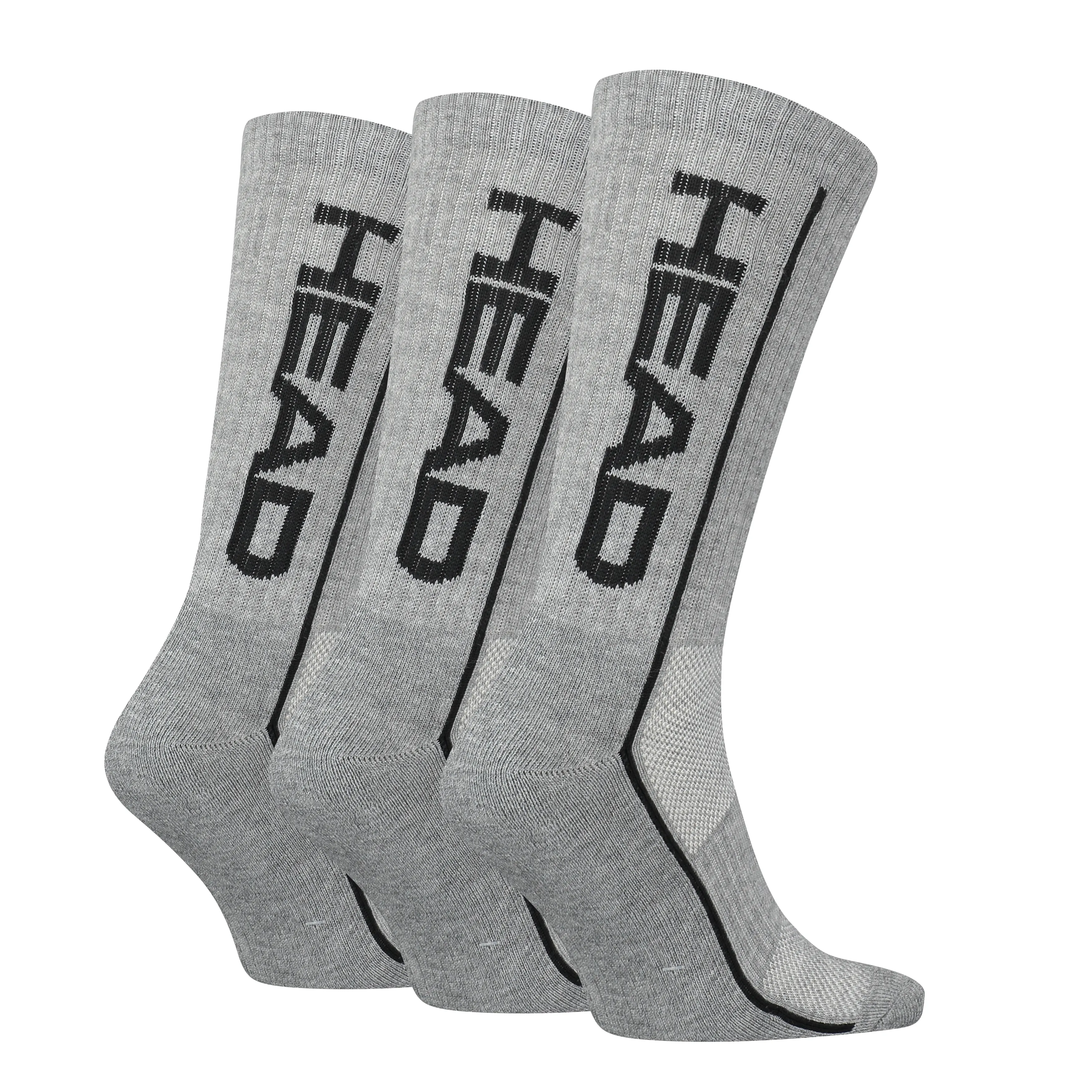 HEAD Sokken Performance Crew 3-pack Grijs