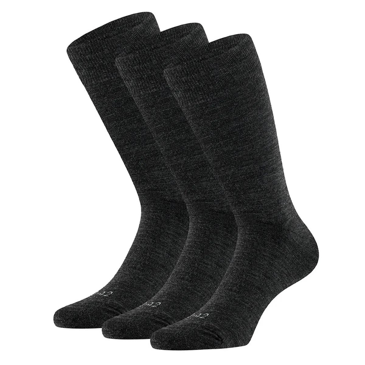 Apollo Merinowollen Sokken Badstof Zool 3-pack Antraciet