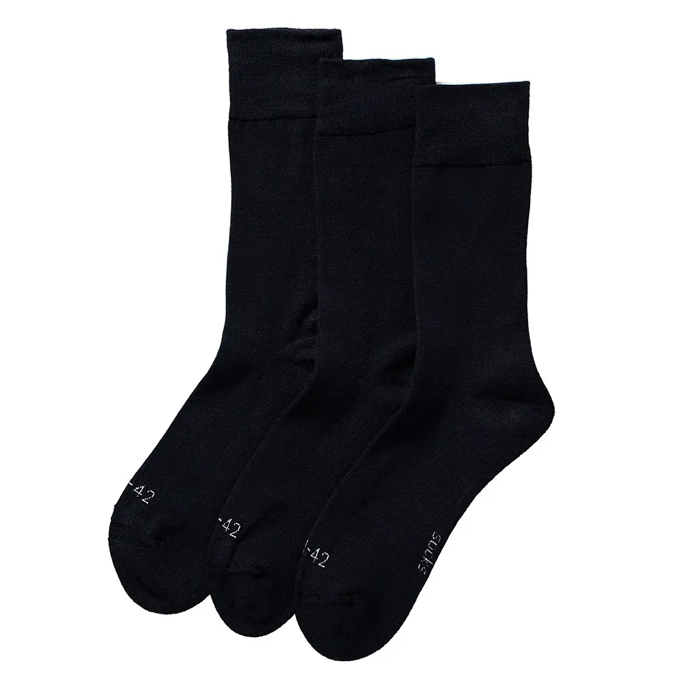 Apollo Merinowollen Sokken Badstof Zool 3-pack Navy