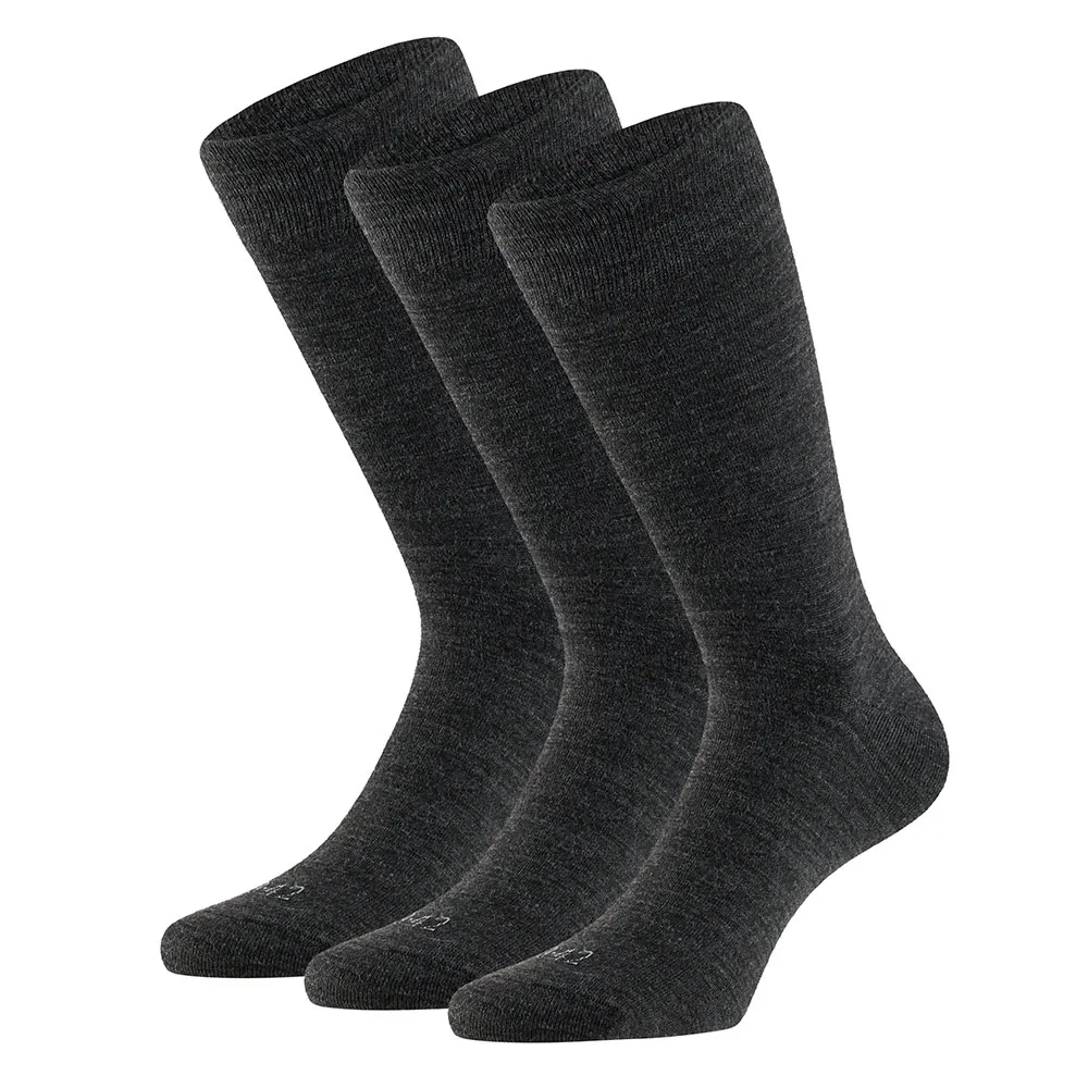 Apollo Merinowollen Sokken 3-pack Antraciet