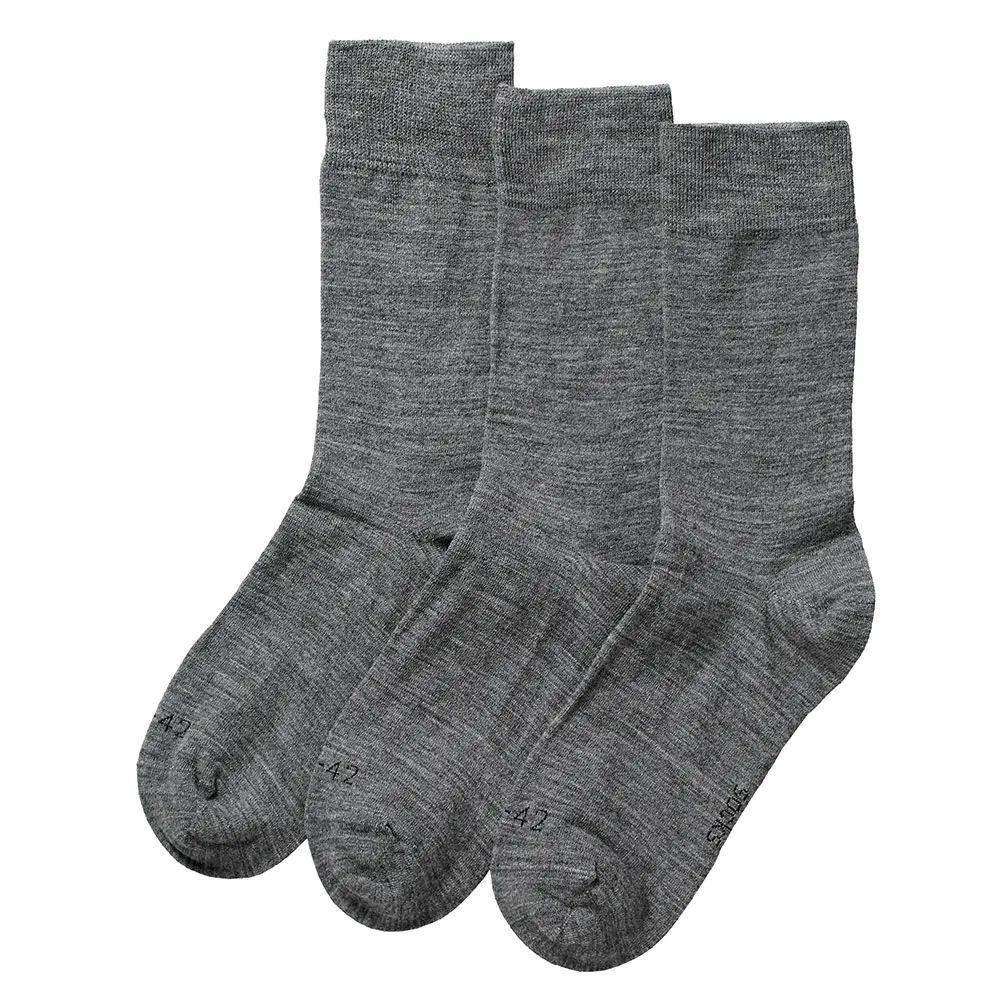 Apollo Merinowollen Sokken 3-pack Medium Grey Melange