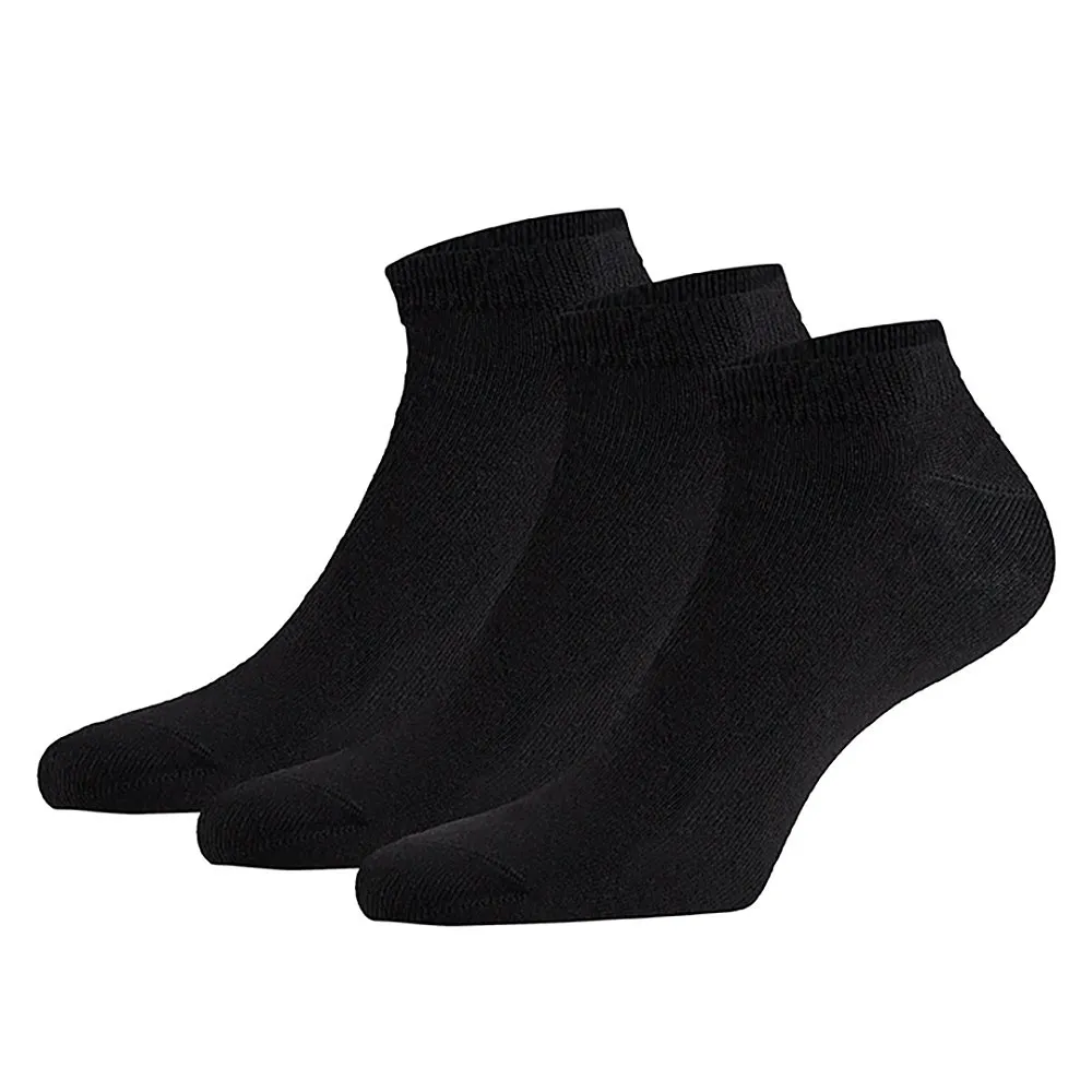Apollo Sneakersokken Basic Bamboo Zwart 9-pack
