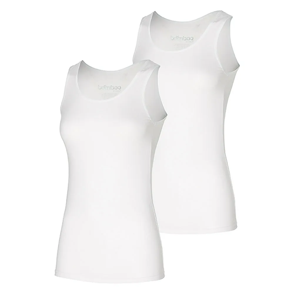 Apollo Singlet Dames Bamboo Wit 4-pack