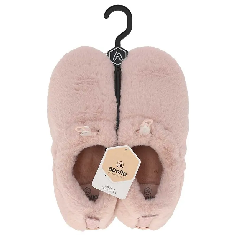 Apollo Pantoffels Dames Imitatiebont Roze
