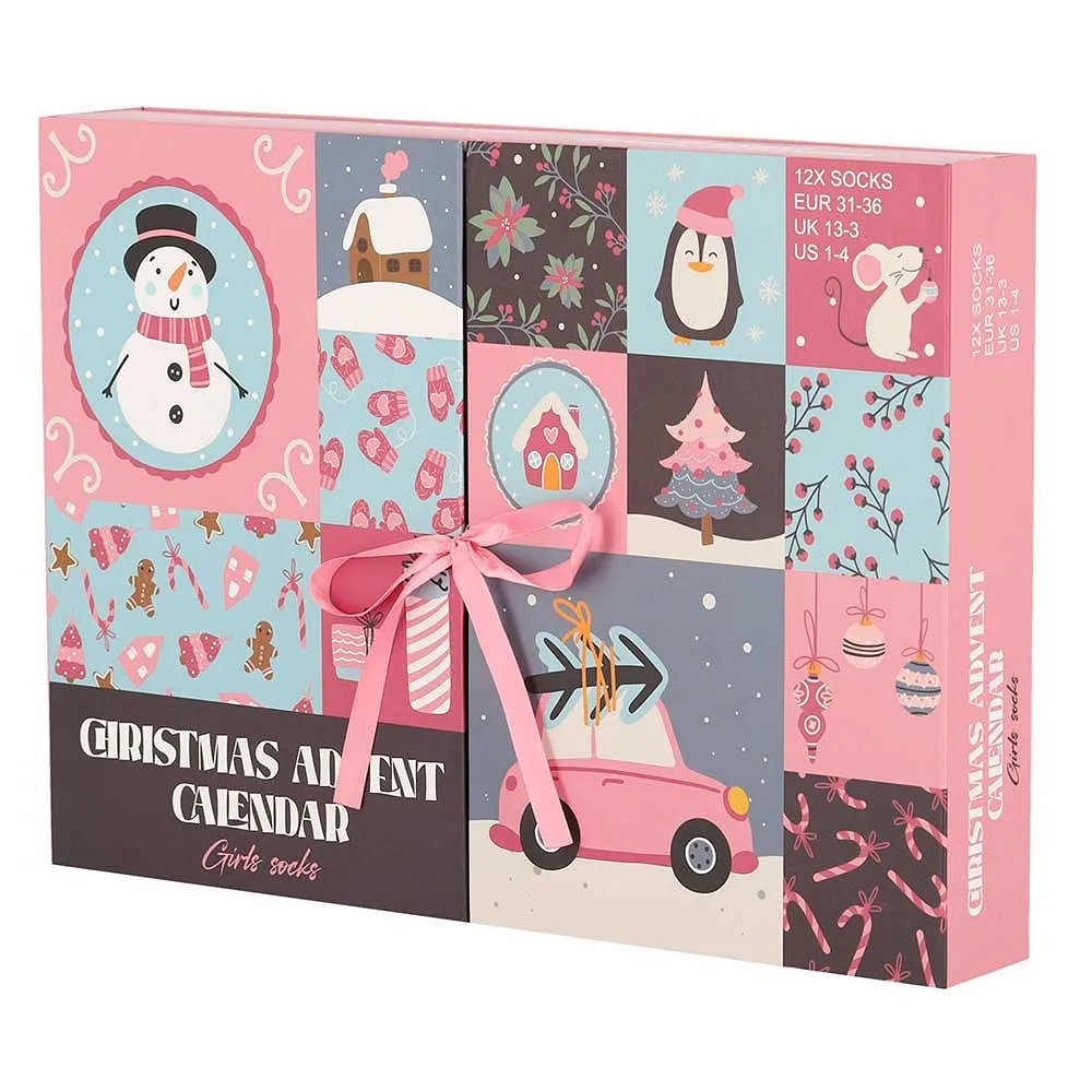 Apollo Sokken Adventskalender Kinderen - Meisjes - Kerst - 12 paar sokken