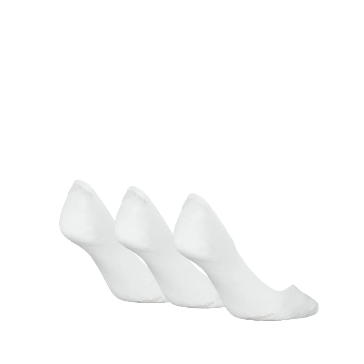 Calvin Klein Footies Dames Low Cut 3-pack Wit