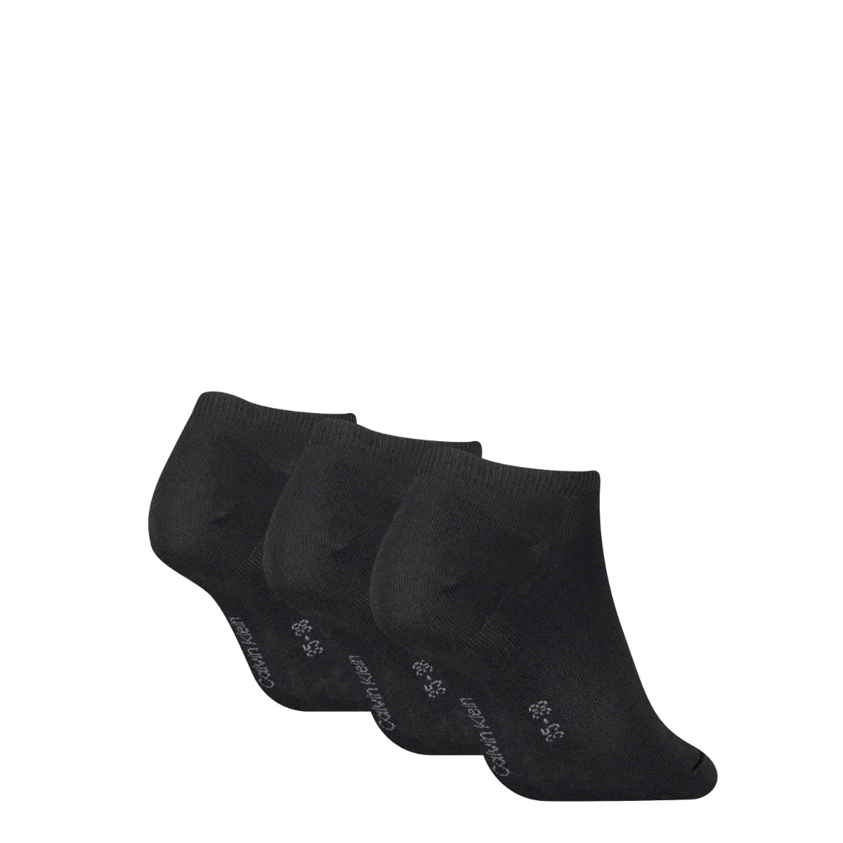 Calvin Klein Sneakersokken Dames 3-pack Zwart