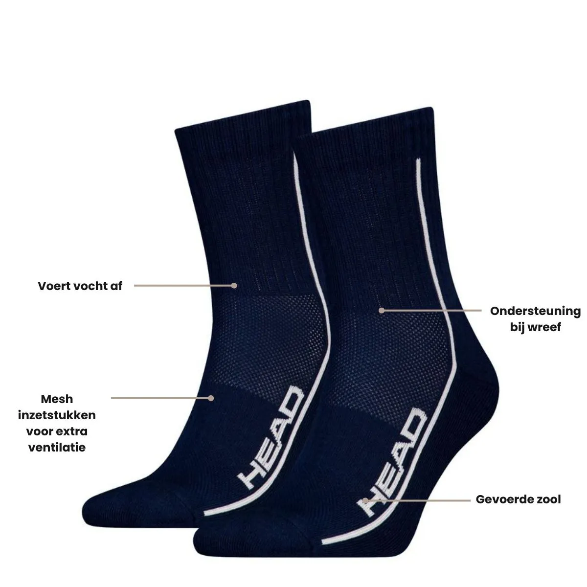 HEAD Sportsokken Performance 2-pack Navy