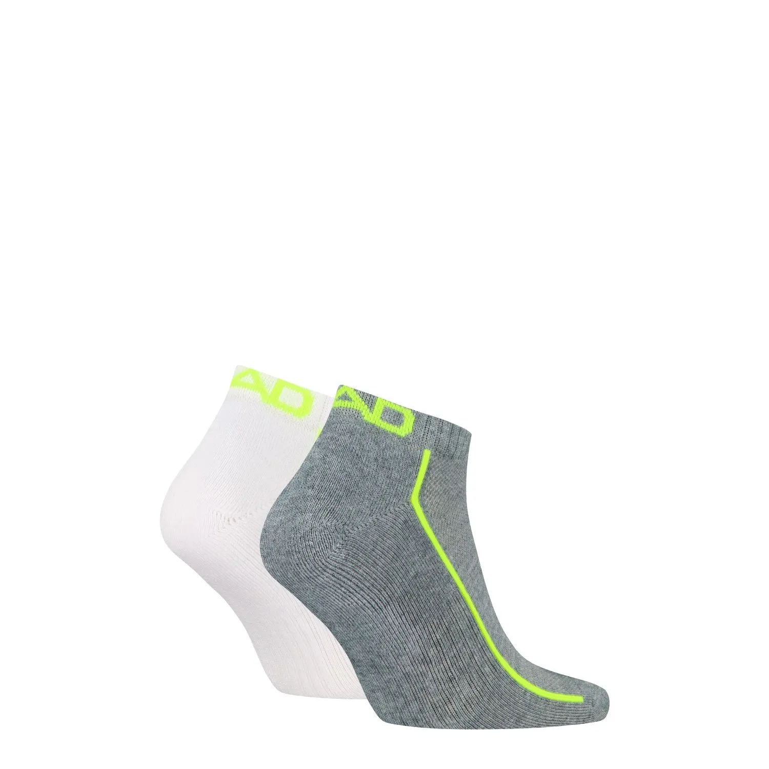 HEAD Sneakersokken Performance 2-pack Grey Melange / Wit