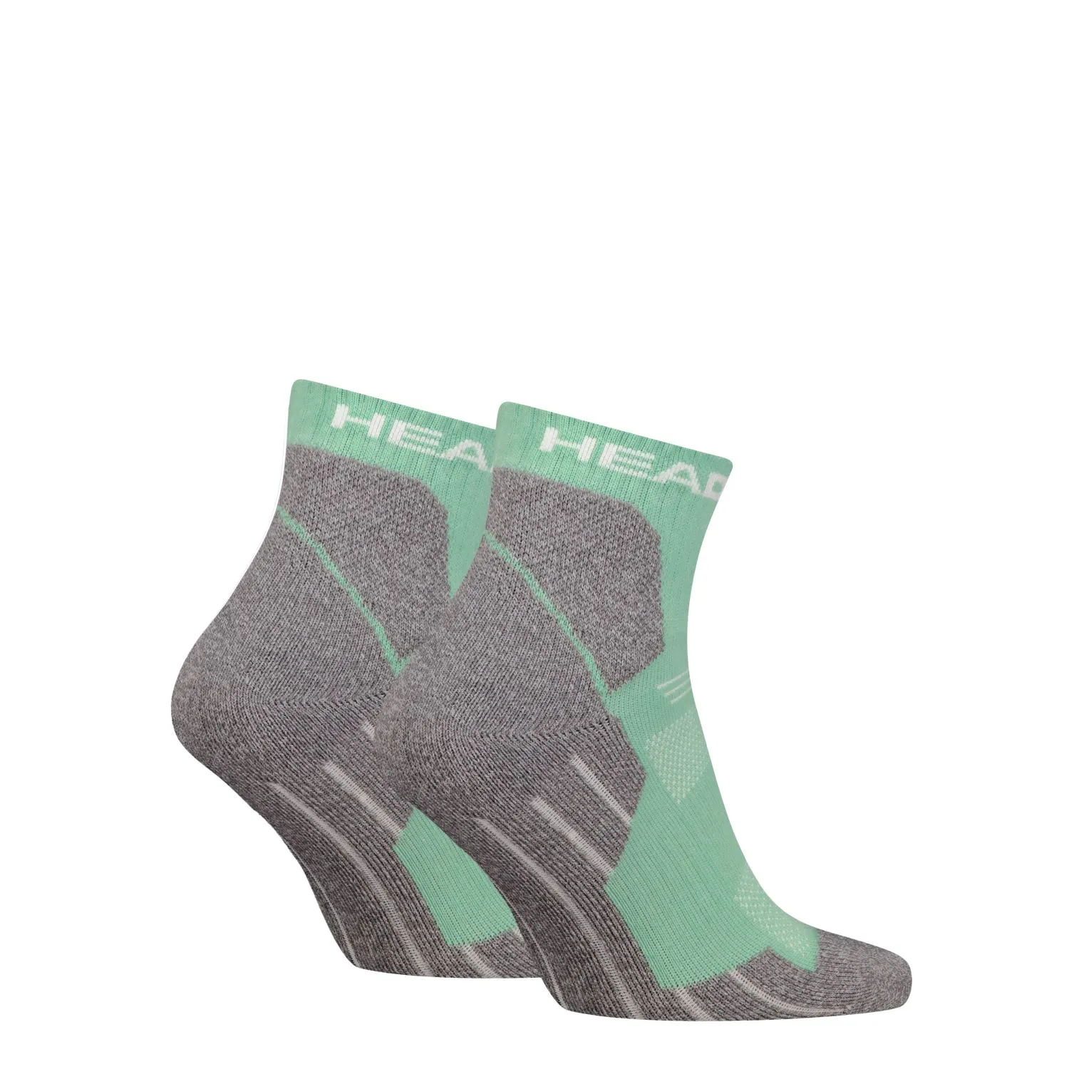 HEAD Wandelsokken All Climates Hiking Quarter 2-pack Licht Groen