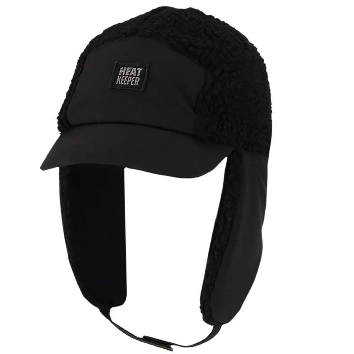 Heatkeeper Heren Thermo Muts Trapper Hat Teddy Zwart