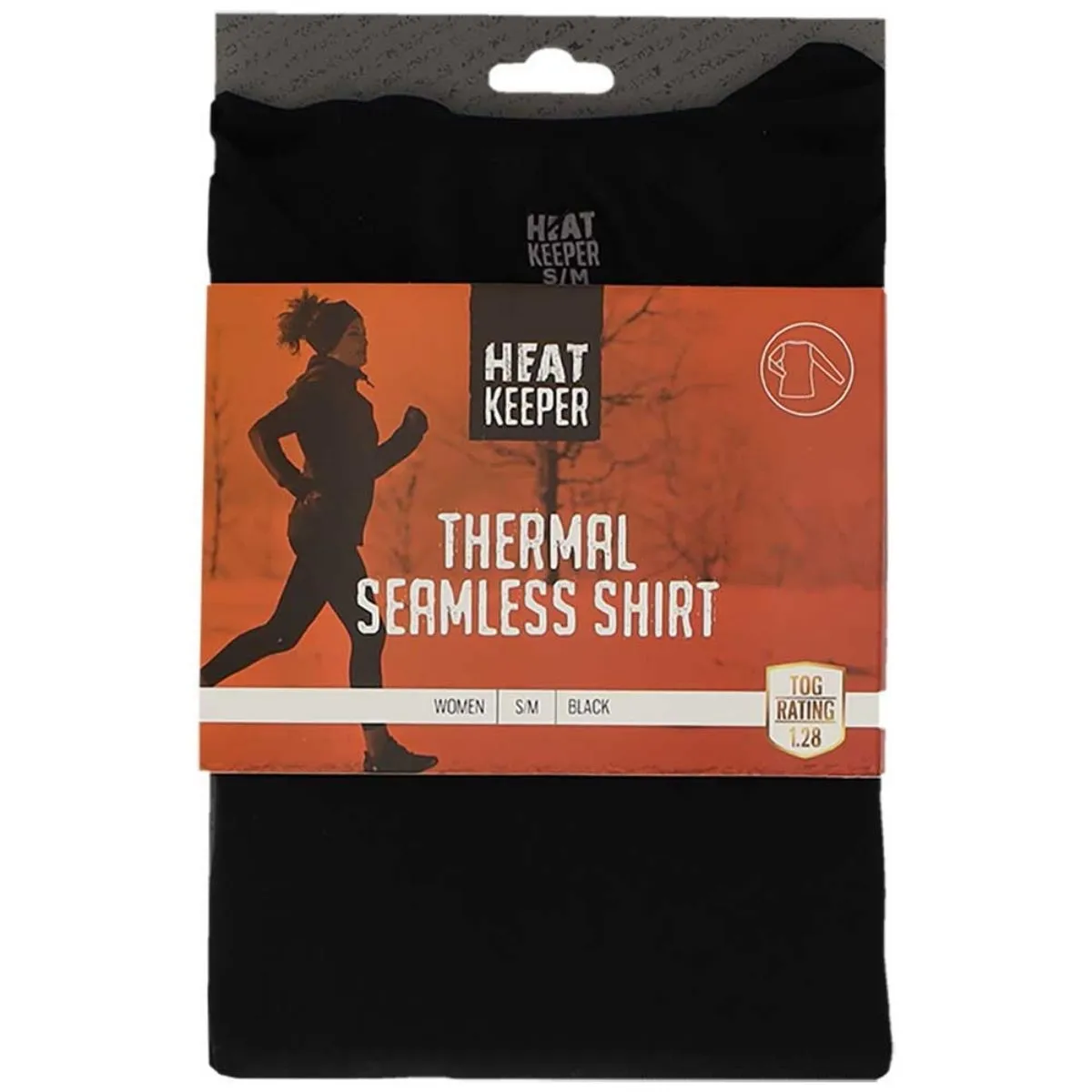 Heatkeeper Thermoshirt Dames Basic Naadloos Zwart