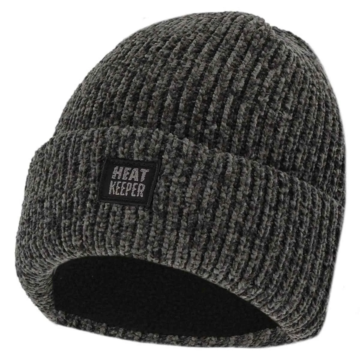 Heatkeeper Dames Thermo Muts Chenille Dark Grey