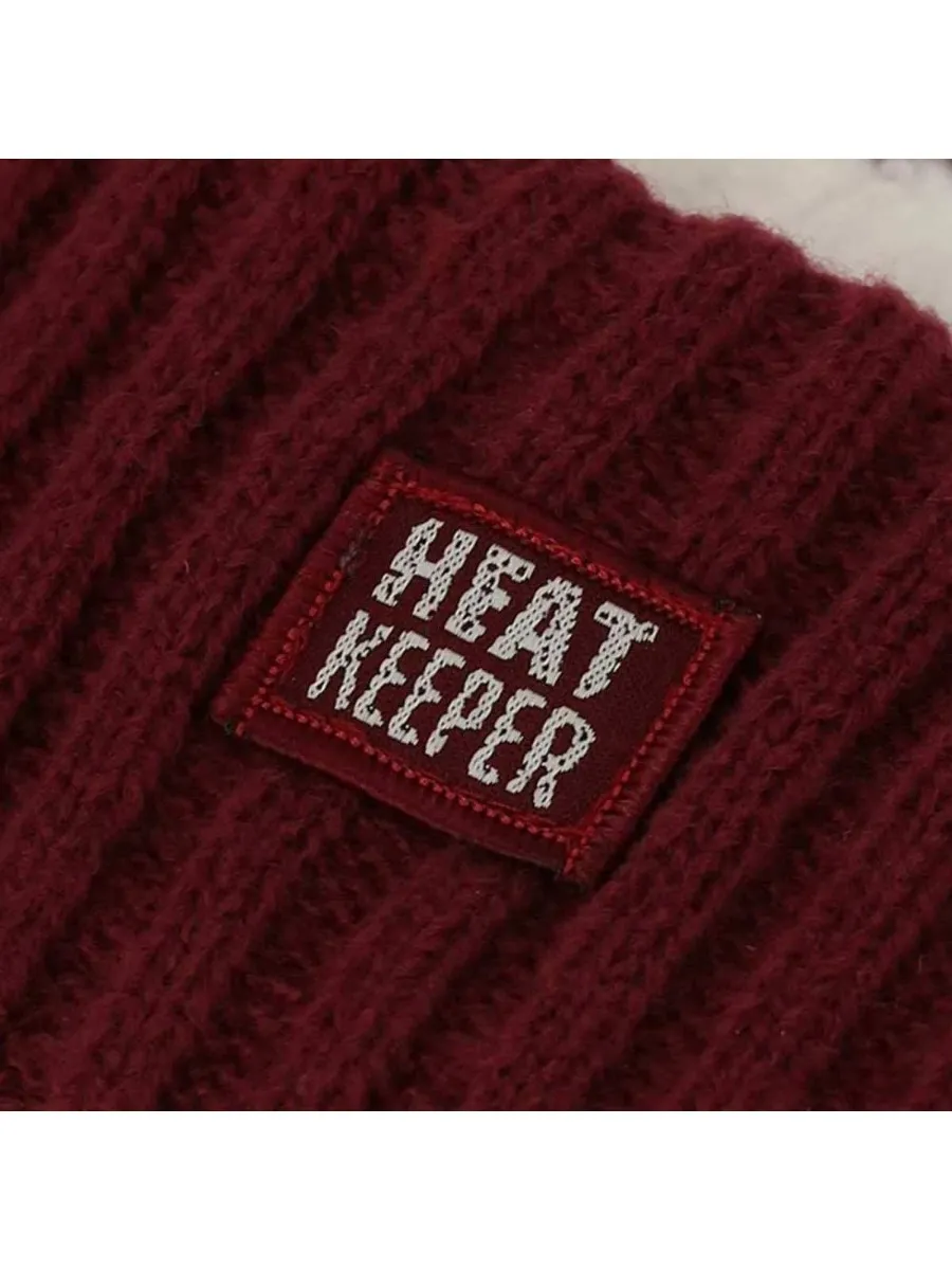Heatkeeper Dames Winter Set - Hoofband + Handschoenen - Burgundy