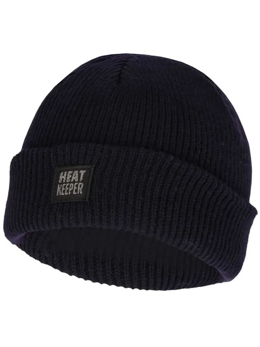 Heatkeeper Heren Winter Set - Muts + Handschoenen - Navy