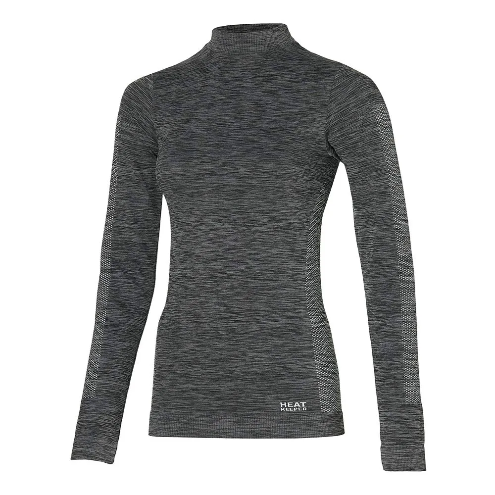 Heatkeeper Thermoset Dames Premium - Thermoshirt + Thermo Legging - Zwart Melange