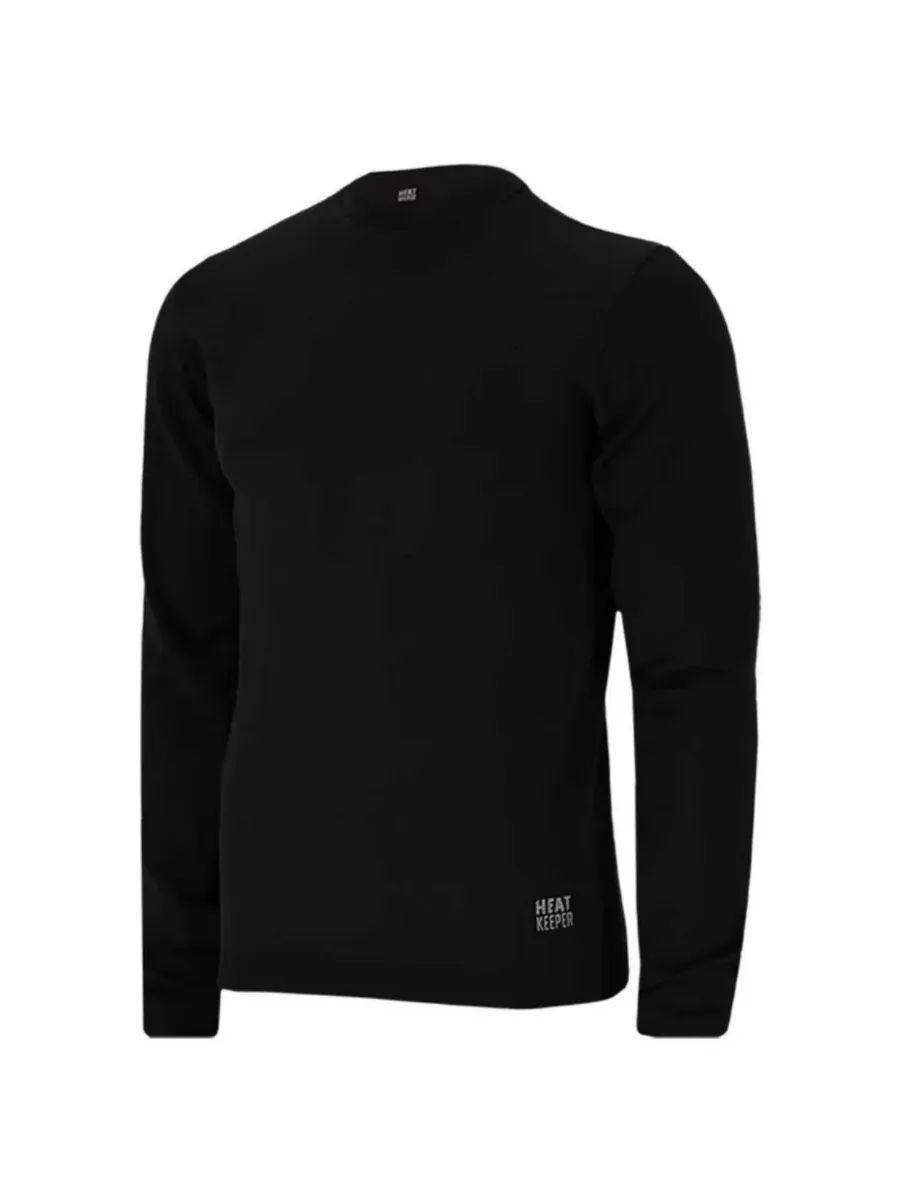 Heatkeeper Thermoset Heren Basic Naadloos - Thermoshirt + Thermo Legging - Zwart