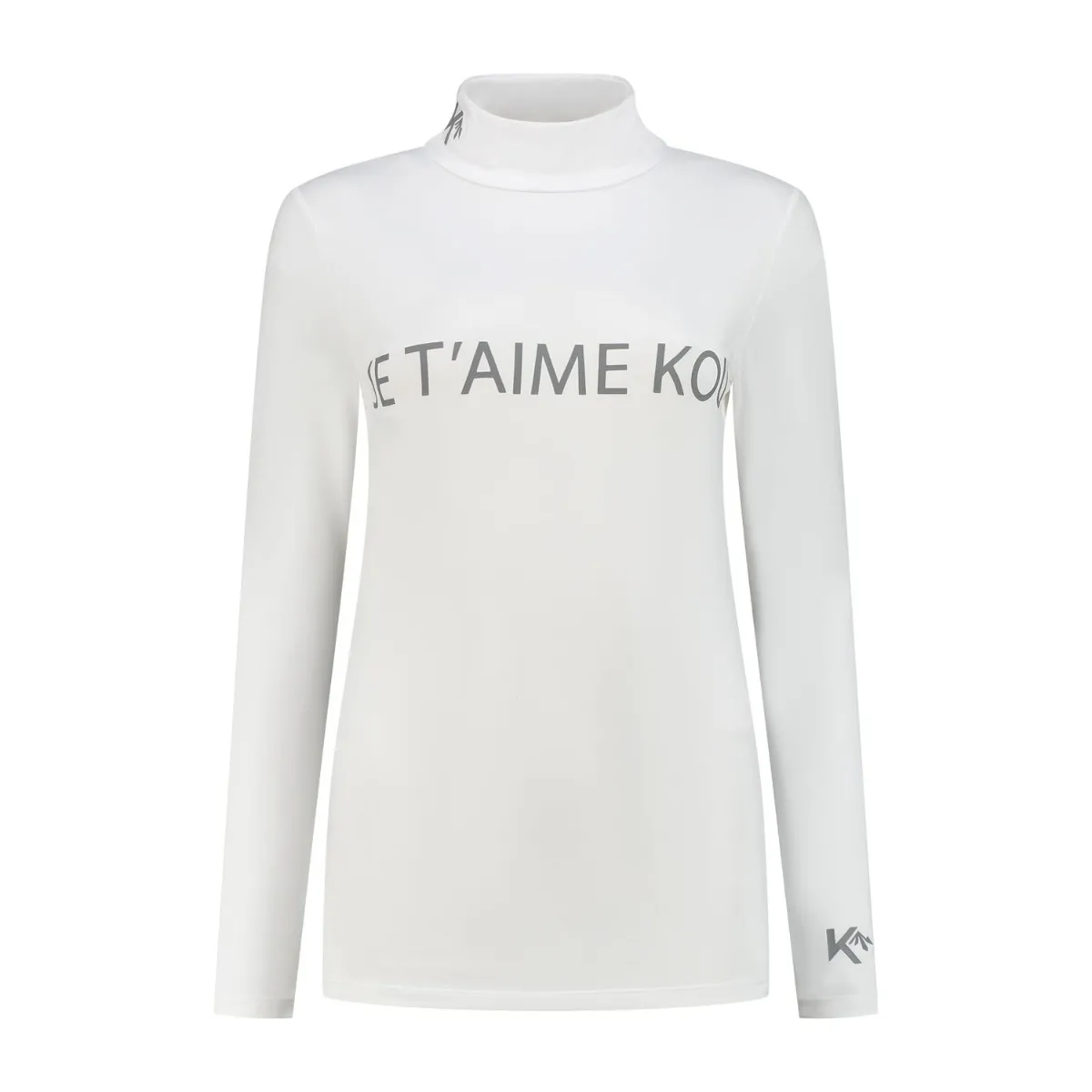 KOU Sportswear Thermoshirt Dames Je T'aime Kou Wit