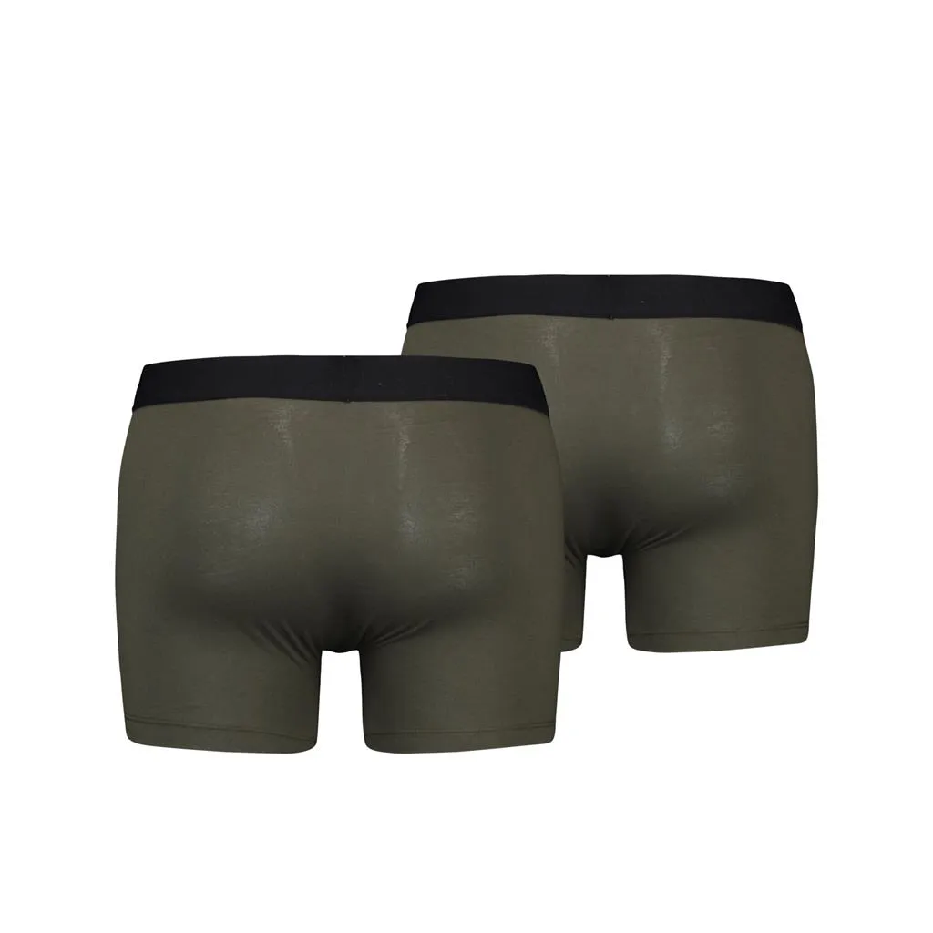 Levi's Boxershorts Solid Basic Organic Cotton 6-pack Khaki