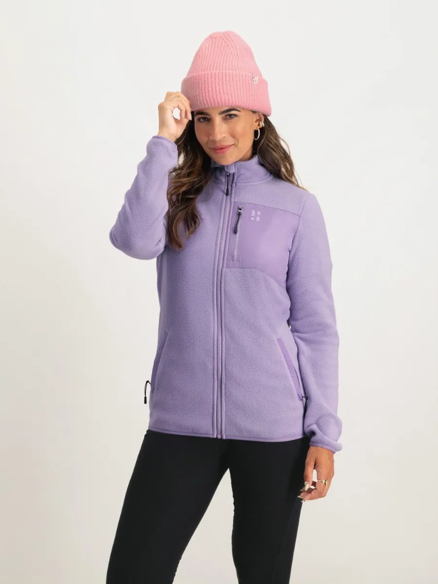 Poederbaas Four Seasons Fleece Vest Dames Lila