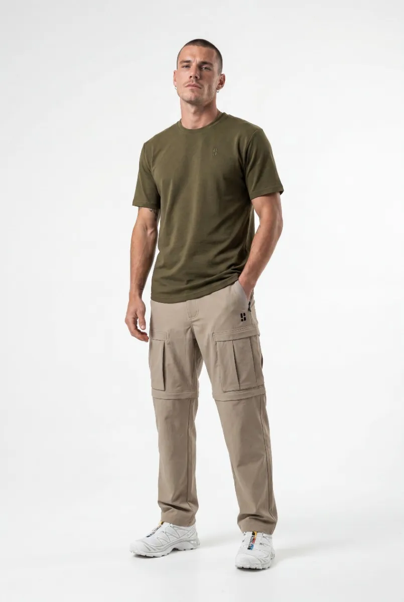 Poederbaas Outdoor T-Shirt Heren SOLX Merinowol Olive Green