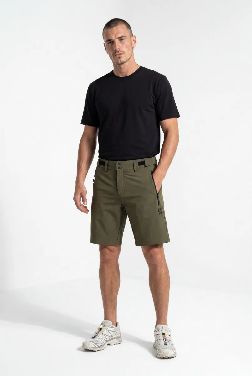 Poederbaas Outdoor Korte Broek Unisex SOLX Short Olive Green
